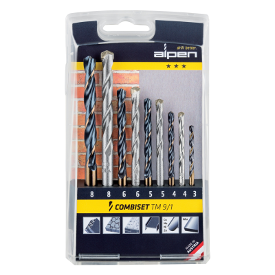 (image for) Hss/masonry Drill Bit Kombi Set 3-8mm