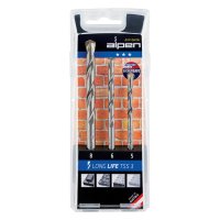 (image for) Masonry Drill Bit Set 3 Piece Long Life 5 6 8