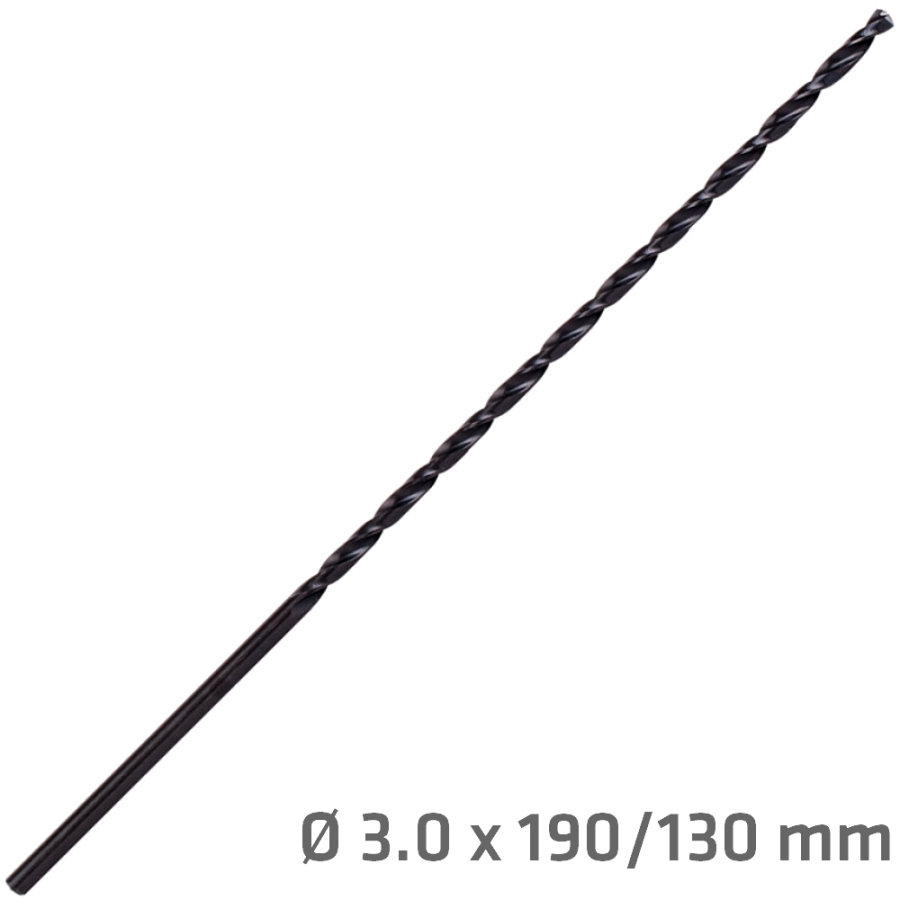 (image for) Hss Drill Bit 3mm 190 X 130 Extra Long