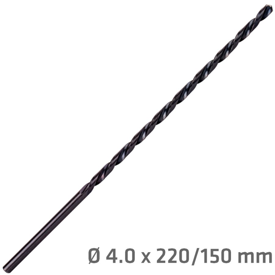 (image for) Hss Drill Bit 4mm 220 X 150 Extra Long