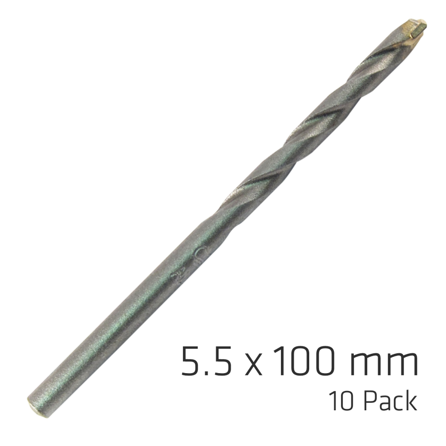 (image for) Masonry Drill Bit Long Life 5.5 X 100mm 10pack
