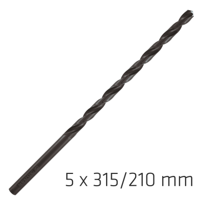 (image for) Hss Drill Bit 5mm 315x210mm Extra Long