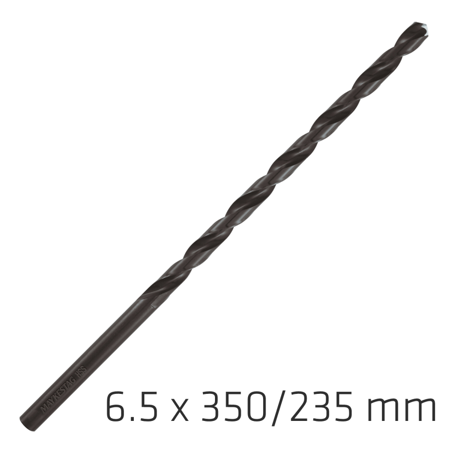 (image for) Hss Drill Bit 6.5mm 350x235mm Extra Long