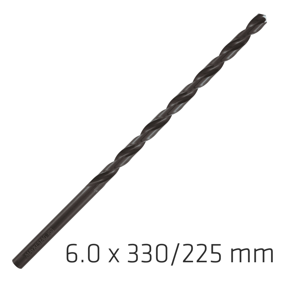 (image for) Hss Drill Bit 6mm 330x225mm Extra Long