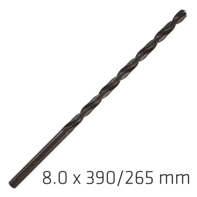 (image for) Hss Drill Bit 8mm 390x265mm Extra Long