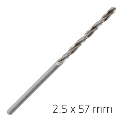 (image for) Alpen Pro Hss 2.5mm Drill Din 338 Rn 135 Split Point Plastic Wallet (