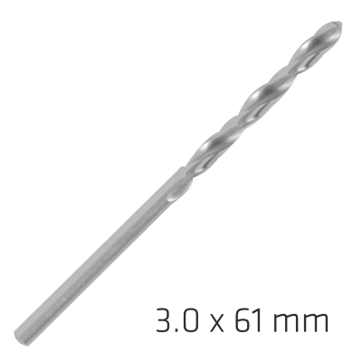 (image for) Alpen Pro Hss 3mm Drill Din 338 Rn 135 Split Point Plastic Wallet (1