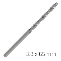 (image for) Alpen Pro Hss 3.3mm Drill Din 338 Rn 135 Split Point Plastic Wallet (