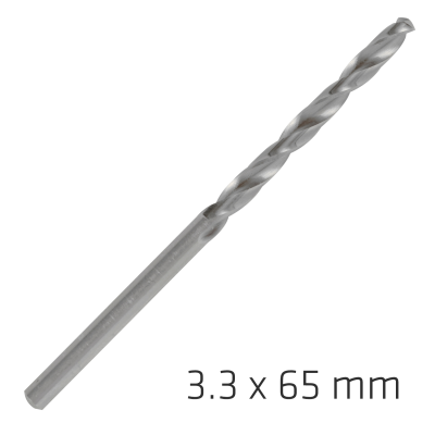 (image for) Alpen Pro Hss 3.3mm Drill Din 338 Rn 135 Split Point Plastic Wallet (