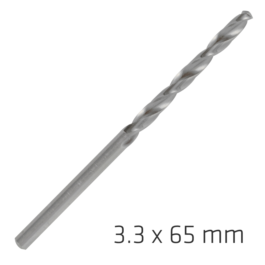 (image for) Alpen Pro Hss 3.3mm Drill Din 338 Rn 135 Split Point Plastic Wallet (