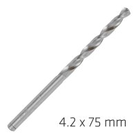 (image for) Alpen Pro Hss 4.2mm Drill Din 338 Rn 135 Split Point Plastic Wallet (