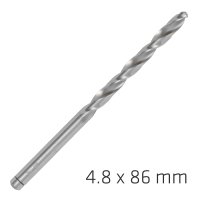 (image for) Alpen Pro Hss 4.8mm Drill Din 338 Rn 135 Split Point Plastic Wallet (