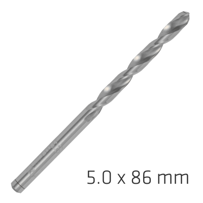 (image for) Alpen Pro Hss 5mm Drill Din 338 Rn 135 Split Point Plastic Wallet (1
