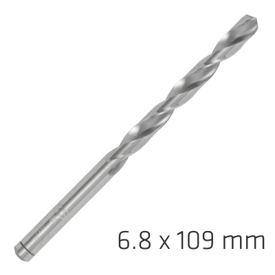 (image for) Alpen Pro Hss 6.8mm Drill Din 338 Rn 135 Split Point Plastic Wallet