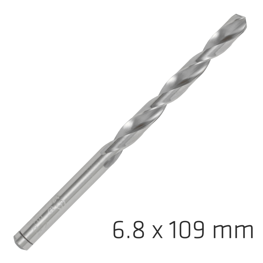 (image for) Alpen Pro Hss 6.8mm Drill Din 338 Rn 135 Split Point Plastic Wallet