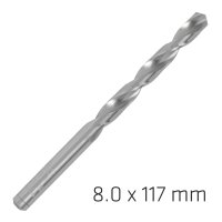 (image for) Alpen Pro Hss 8mm Drill Din 338 Rn 135 Split Point Plastic Wallet