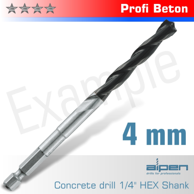 (image for) Concrete Profi Beton Drill Bit 4mm Hex Shank