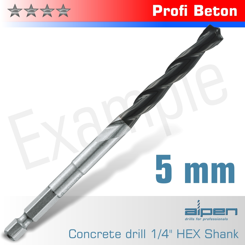 (image for) Concrete Profi Beton Drill Bit 5mm Hex Shank