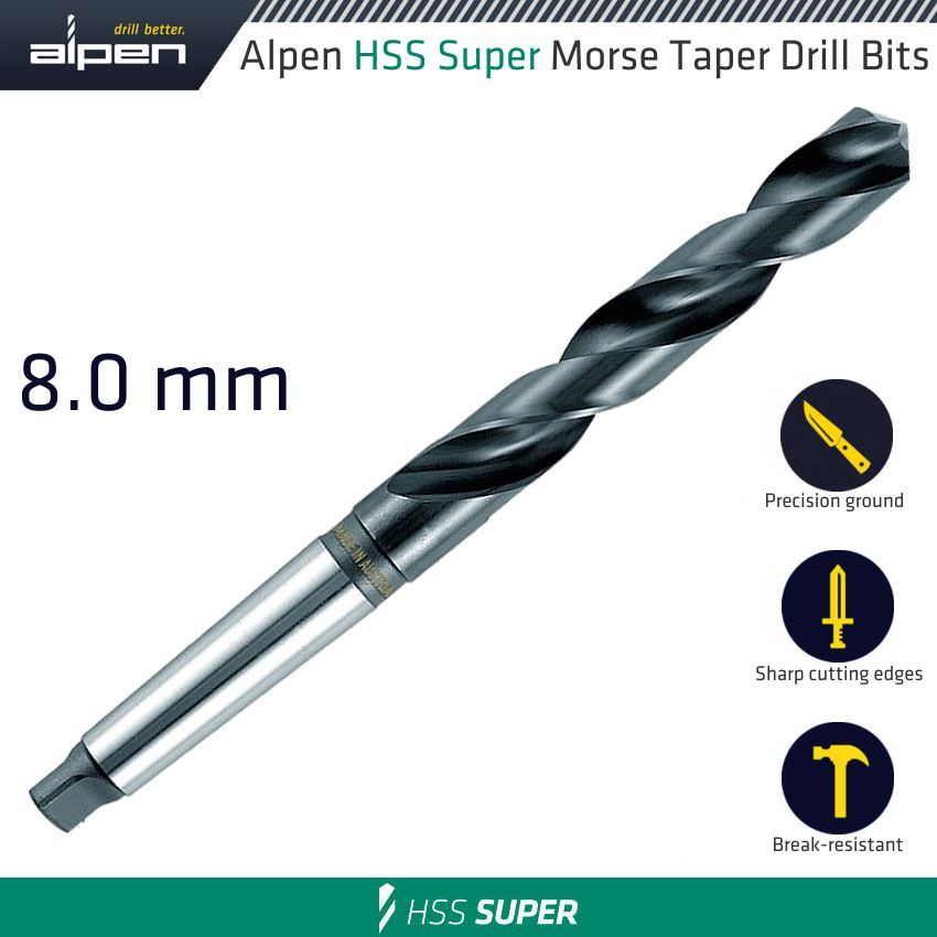 (image for) Hss Super 8mm Morse Taper Shank