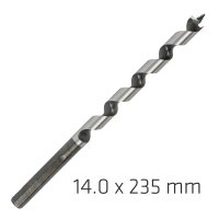 Wood Auger Drill Bit 14 X 235mm (image for) Wood Auger Drill Bit 14 X 235mm