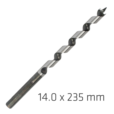 (image for) Wood Auger Drill Bit 14 X 235mm