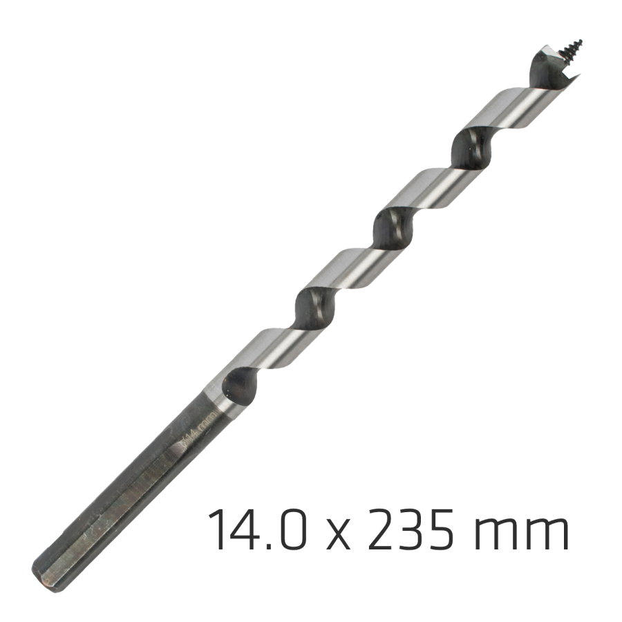 (image for) Wood Auger Drill Bit 14 X 235mm