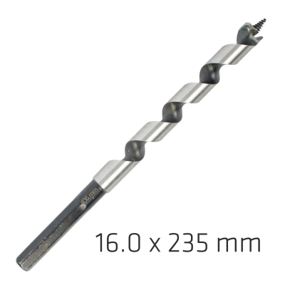 (image for) Wood Auger Drill Bit 16 X 235mm