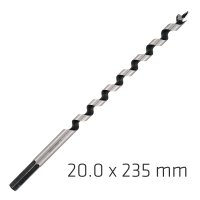 Wood Auger Drill Bit 20 X 235mm (image for) Wood Auger Drill Bit 20 X 235mm