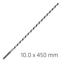 Wood Auger Drill Bit 10 X 450mm (image for) Wood Auger Drill Bit 10 X 450mm