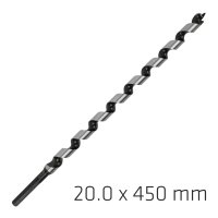 Wood Auger Drill Bit 20 X 450mm (image for) Wood Auger Drill Bit 20 X 450mm