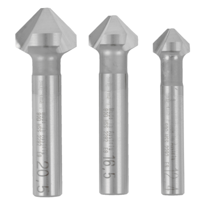 (image for) Hss Countersink Set - Pcs 12.4 - 16.5 - 20.5mm