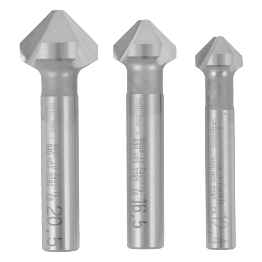 (image for) Hss Countersink Set - Pcs 12.4 - 16.5 - 20.5mm
