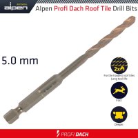 Roof Tile Drill Bit Hex 5.0mm 1/pack (image for) Roof Tile Drill Bit Hex 5.0mm 1/pack