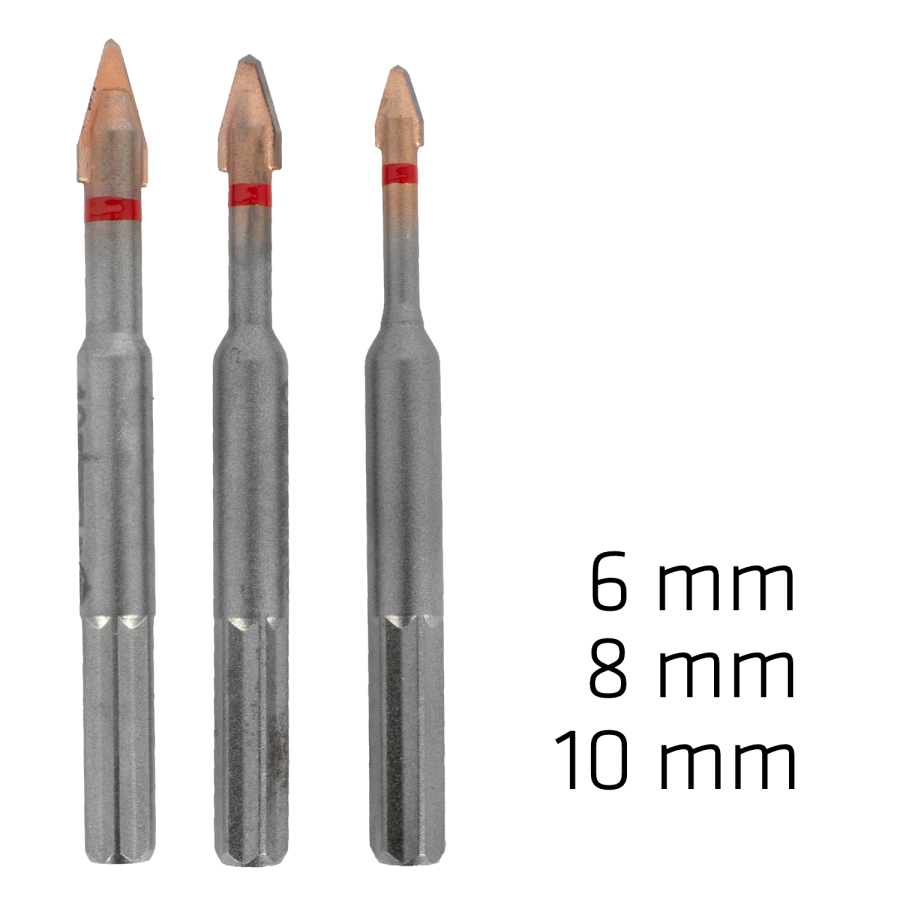 (image for) C Protector Drill Bit Set 6-8-10mm
