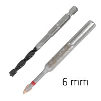 (image for) 6.0mm Porcelain & Concrete C Protector Drill Bit Set Tile