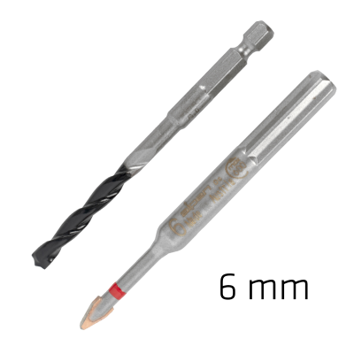 (image for) 6.0mm Porcelain & Concrete C Protector Drill Bit Set Tile