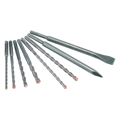 (image for) Sds Mixed Drill Bits 6 8 10 12 X 160mm 8 10 X 210mm 2 X 250mm Chisel I