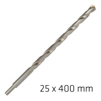 Masonry Drill Bit Long Life 25 X 400mm (image for) Masonry Drill Bit Long Life 25 X 400mm