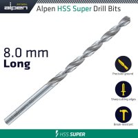(image for) Hss Super Drill Bit Long 8 X 165mm Pouch