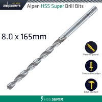(image for) Hss Drill Bit Long 8 X 165mm Bulk