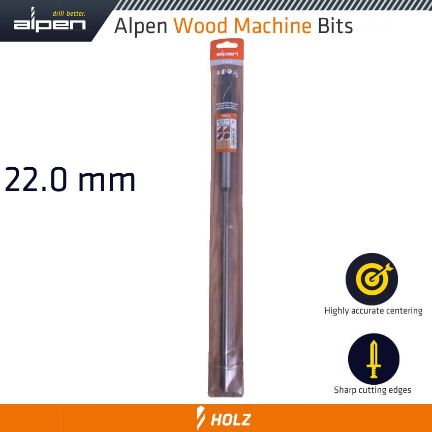 (image for) Wood Machine Drill Bit 22mm X 400mm