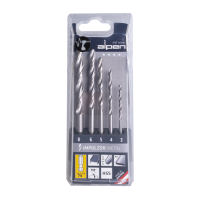 (image for) Set Impulzor Impact Metal Hex Atm5 5-tlg 3.0- 4.0- 5.0- 6.0-8.0 Mm