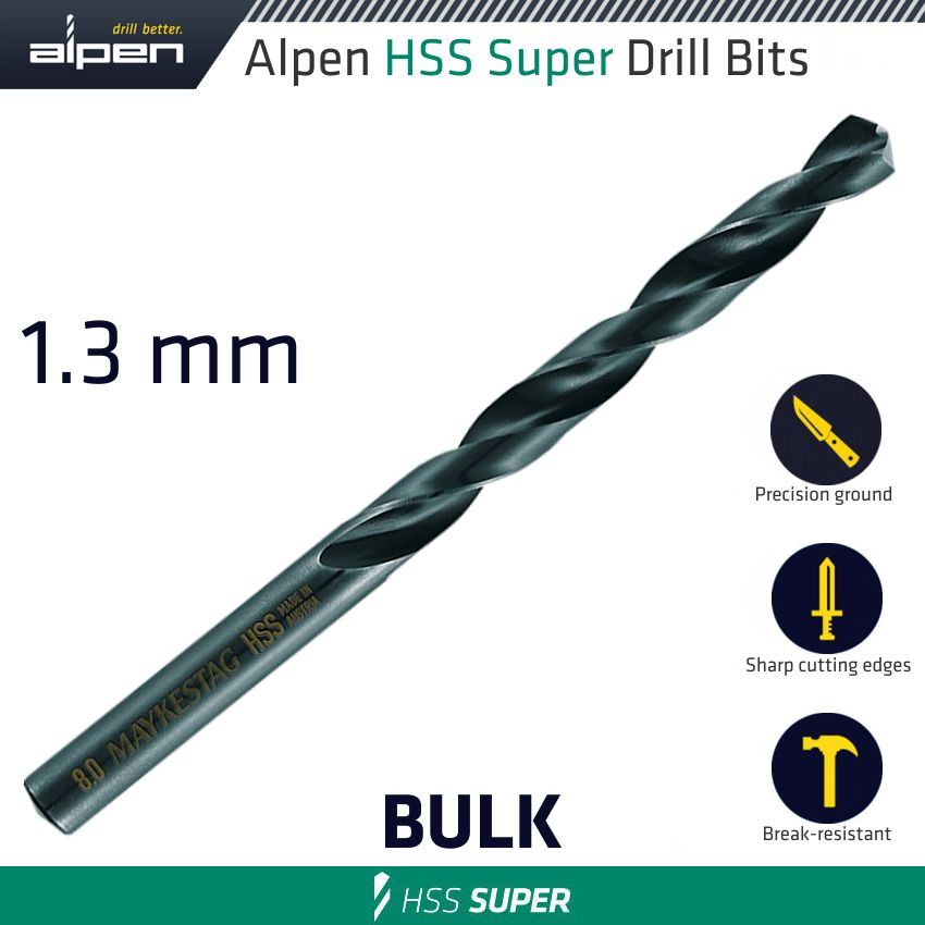 (image for) Hss Super Drill Bit 1.3mm Bulk