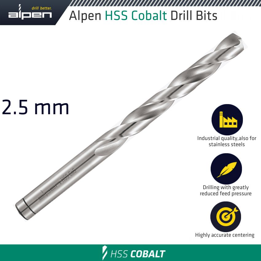 (image for) Hss Cobalt Din 338 2.5mm Bulk
