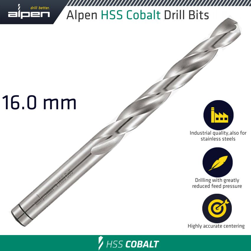 (image for) Hss Cobalt Din 338 16mm Bulk