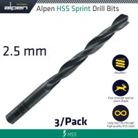 (image for) Hss Sprint Drill Bit 2.5mm 3/pack