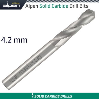(image for) Alpen Solid Carbide Drill Bit 4.2