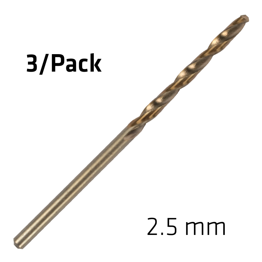 (image for) Hss Sprint Master 2.5mm X3 Sleeved Din338 Alpen Drill Bit