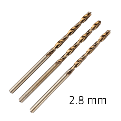 (image for) Hss Sprint Master 2.8mm X3 Sleeved Din338 Alpen Drill Bit