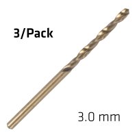 (image for) Hss Sprint Master 3.0mm X3 Sleeved Din338 Alpen Drill Bit